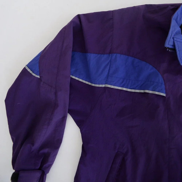 Vintage Brooks Purple Blue  Gore-Tex Zip Up Nylon Windbreaker Jacket M - Picture 11 of 12